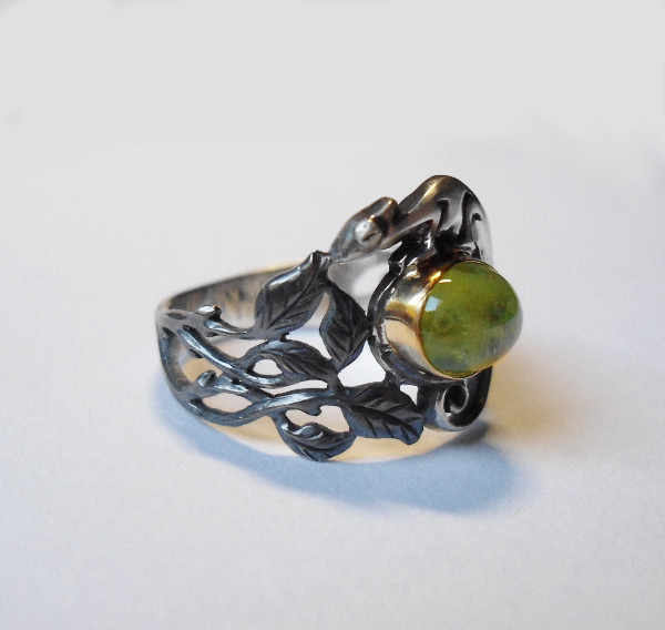ring-chamaeleon-silber-gold